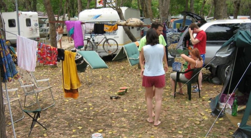 Campingplatz in Rimini, Italien